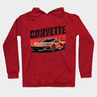 Corvette C8 Vintage Car Hoodie